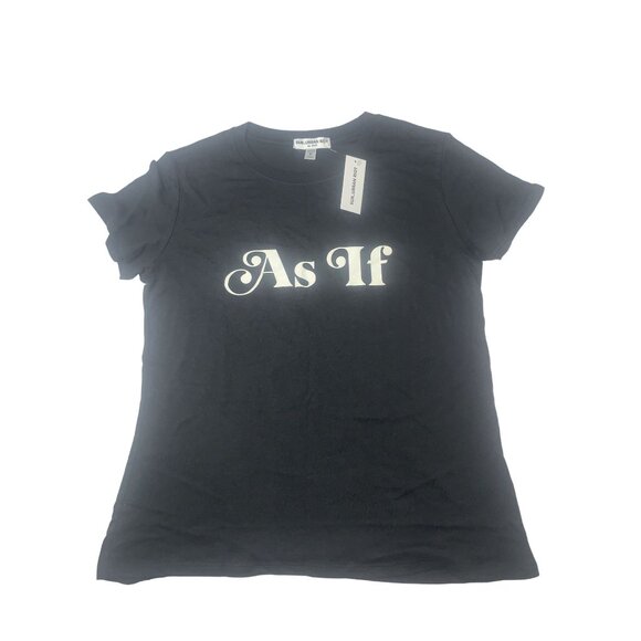 Sub_Urban Riot Tops - Sub_Urban Riot Women's "As If" Graphic T-Shirt‎ - Size S Black